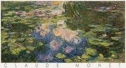 Claude Monet Water Lily Lake Giverny 1919 Reprint Giant Poster Garden Waterlily Impressionist Landscape