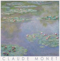 Claude Monet Water Lilies 1907 Impressionist French Painting Poster Reprint Waterlily Lake Landscape