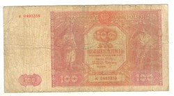 100 zloty zlotych 1946 Lengyelország .
