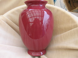 Sötétrózsaszín Silberdistel fényes amfora váza