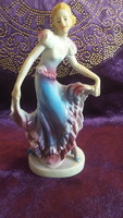 Táncos porcelán hölgy, lány szobor 3 (L2417)