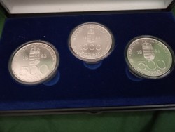 E.C.U. 1993 925 3 silver coins in gift box with certificate