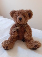 Russ wembly teddy bear with checkered bow
