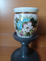 Antique floral mug