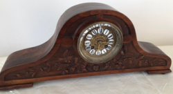 Mahagóni, francia felesütős óra az 1800-as évek végéről
