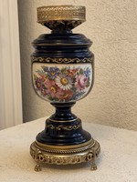 Antik csodaszép porcelán lámpatest nagy 28.5 cm magas.