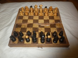 régi fa sakk készlet