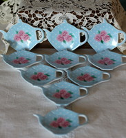 Porcelán teafilter tartó, angol