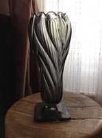 Old art deco rudolf schrötter glass vase 1930s