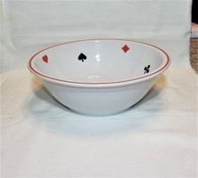 Zolnay bowl with card pattern - 24.5 cm