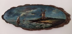 Holland Bark-Painted Landscape