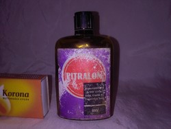 Retro Pitralon arcszeszes palack, címkés üveg