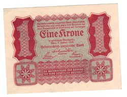 1 korona kronen 1922 Ausztria