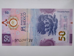 Mexikó 50 pesos 2021 UNC Polymer