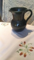 Green ceramic vase