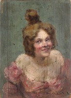 1I057 Nagy Vilmos : Párizsi örömlány portré