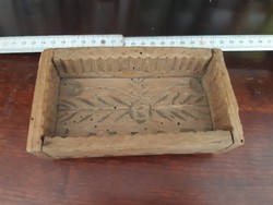 Old wooden butter mold