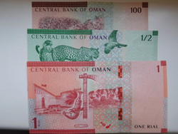 Omán 100 baisa+ 1/2 +1 Riál 2020 UNC