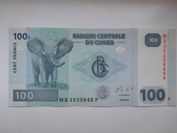 Kongói Dem Közt  100 francs 2013 UNC