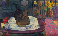Paul gauguin - arii matamoe - canvas reprint on blindfold