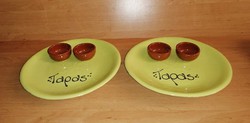 Eredeti spanyol kerámia tányér pár tapeo fogásokhoz  26 cm (b)