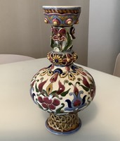 . Zsolnay tjm family vase special vase with pierced base, flawless. Price reduction!