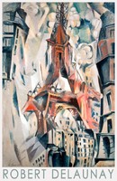 Robert delaunay eiffel tower paris 1911 french avant-garde painting art poster cityscape