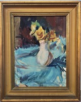 István Eigel (1922 -2000) flower still life c. Picture gallery painting with original guarantee !!