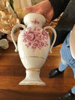 Hollóház porcelain vase, 30 cm high, flawless piece.