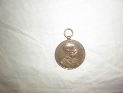 Bronze medal of the Francis Joseph Medal in 1898