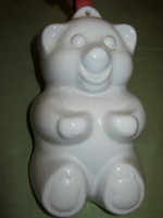 Teddy bear shaped glazed ceramic oven shape