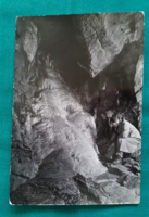 Aggtelek, Jósvafői Baradla-barlang, Cseppkőzuhatag képeslap 1957