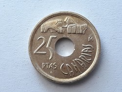 25 Pesetas 1994 érme - Spanyol 25 pezeta 1994 külföldi pénzérme