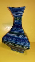 Bay vagy Bitossi Aldo Londi tenger kék kerámia váza ritka forma