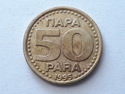 50 Para 1995 érme - Jugoszláv 50 para 1995 külföldi pénzérme