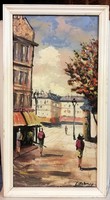Marked art deco painting from Flemish workshop (km.35.5 X 65.5)