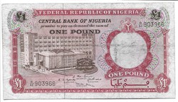 1 font pound 1967 Nigéria