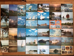 Balaton, vitorlás, hajós, stb   képeslapok