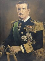 Szepessy M., Horthy Miklós portréja 78*58 cm, olaj-vászon