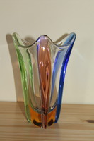 Czech (bohemian) decorative glass vase - frantisek zemek