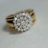 0.50ct Gyémántokkal  14kr.arany gyűrű ÚJ.