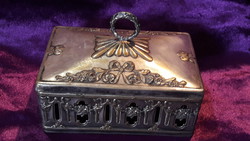Antique silver plated box, box (l2440)