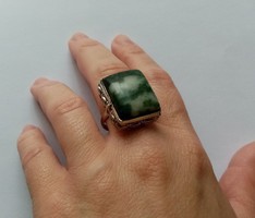 Vintage 925 ezüst gyűrű nagy kővel