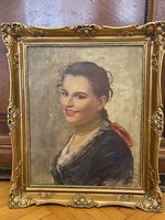 Szöllösy János női portré