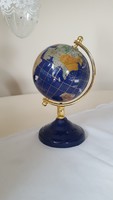 Exclusive, small globe inlaid with mother-of-pearl.