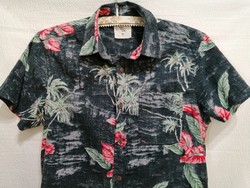 Leáraztam! XS-es hawaii férfi pamut ing, 96 mellb.