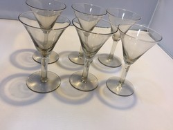 6 pcs handmade cup-shaped glass cups, cup (iza)