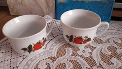 Strawberry pattern, polish, lubiana mug, cup