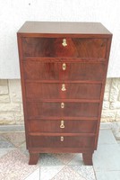 Beautiful art deco chest of drawers, chisels, chest of drawers original