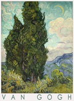 Van Gogh Cyprus 1889 art poster post-impressionist Dutch painting Mediterranean landscape